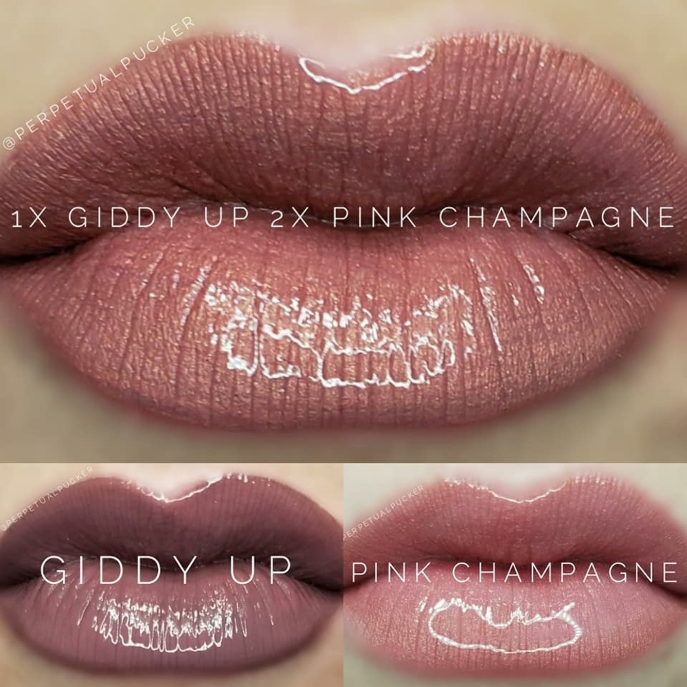 Giddy Up and Pink Champagne LipSense